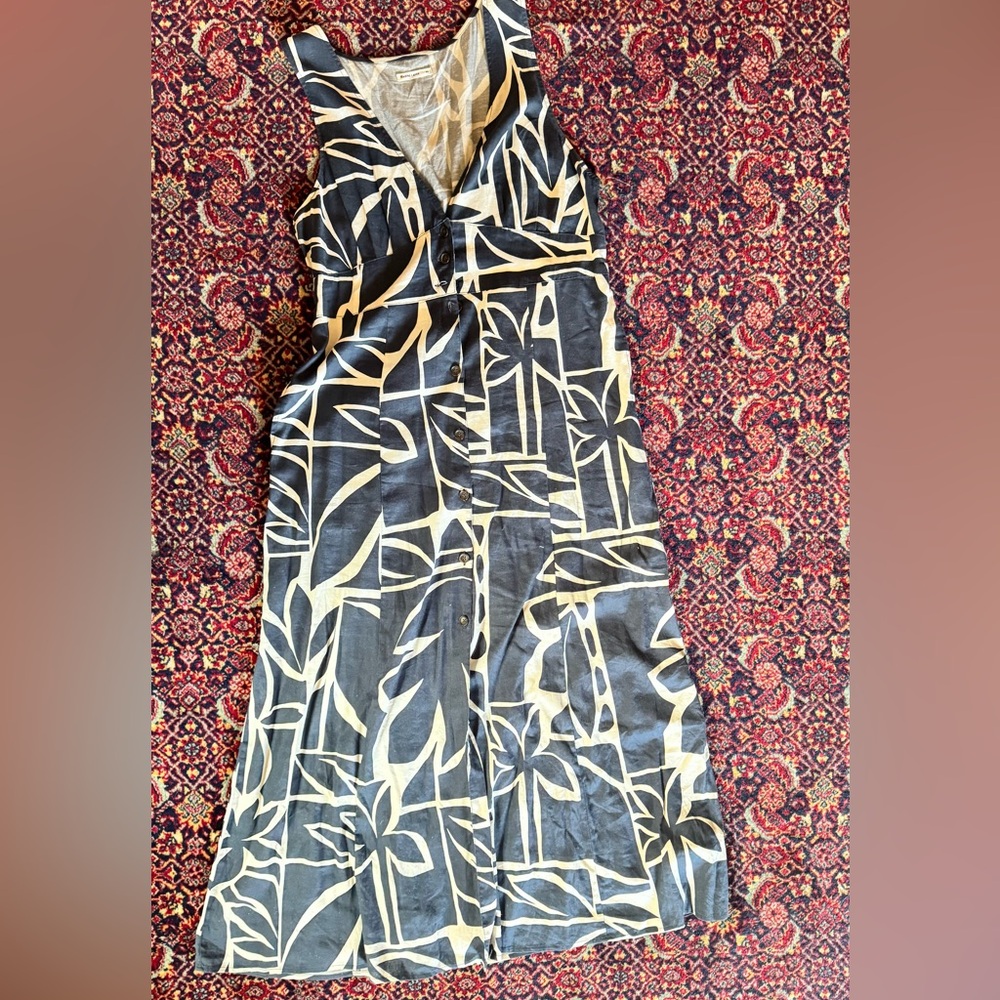 Marine Layer Black and Cream Dress